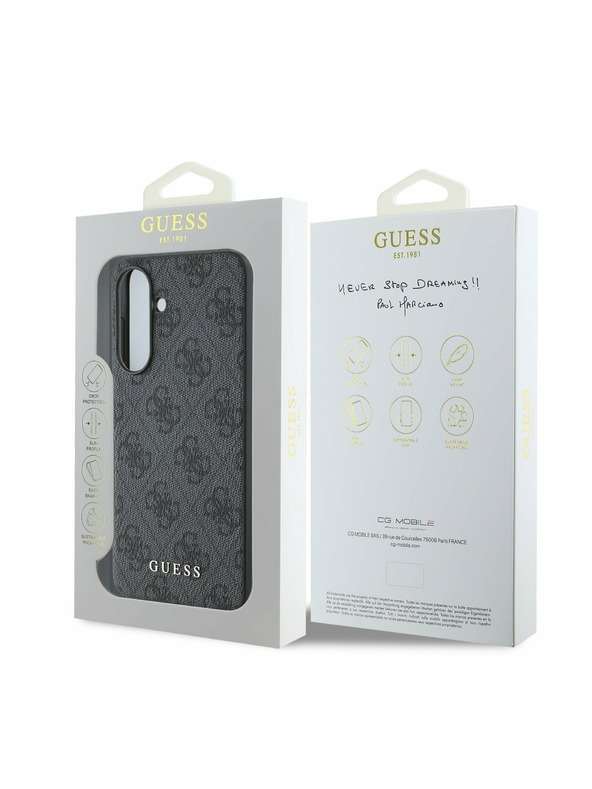Guess Guess 4G Hátlap Samsung Galaxy A56 számára Grey