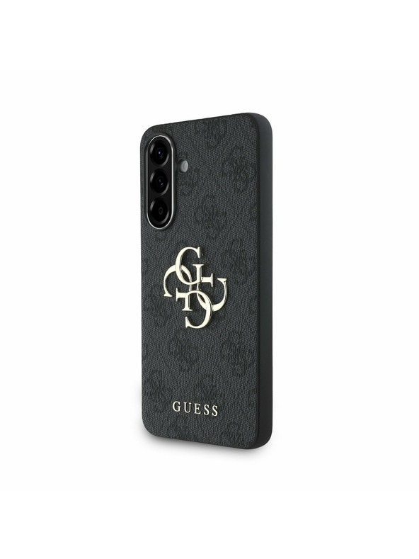Guess Guess PU 4G Metal Logo Hátlap Samsung Galaxy A56 számára Grey