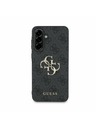 Guess Guess PU 4G Metal Logo Hátlap Samsung Galaxy A56 számára Grey