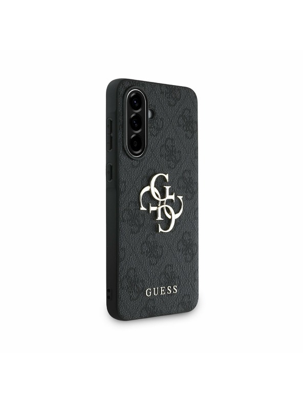 Guess Guess PU 4G Metal Logo Hátlap Samsung Galaxy A56 számára Grey