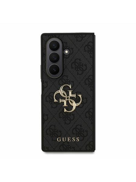 Guess Guess PU 4G Metal Logo Hátlap Samsung Galaxy Z Fold 7 számára Grey