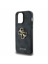 Guess Guess PU 4G Metal Logo Hátsó Tok iPhone 14 Pro Max-hoz Grey