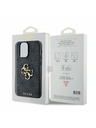 Guess Guess PU 4G Metal Logo Hátsó Tok iPhone 14 Pro Max-hoz Grey