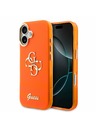Guess Guess IML 4G Script Metal Logo Hátsó Tok iPhone 17-hez Orange
