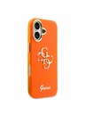 Guess Guess IML 4G Script Metal Logo Hátsó Tok iPhone 17-hez Orange