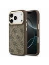 Guess Guess PU Leather 4G Gold Frame MagSafe Hátsó Tok iPhone 17 Pro-hoz Brown