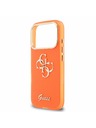Guess Guess IML 4G Script Metal Logo Hátsó Tok iPhone 17 Pro-hoz Orange