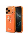 Guess Guess IML 4G Script Metal Logo Hátsó Tok iPhone 17 Pro Max-hoz Orange