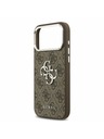 Guess Guess PU 4G Metal Logo Hátsó Tok iPhone 17 Pro Max-hoz Silver Brown