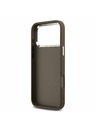 Guess Guess PU 4G Metal Logo Hátsó Tok iPhone 17 Pro Max-hoz Silver Brown