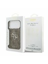 Guess Guess PU 4G Metal Logo Hátsó Tok iPhone 17 Pro Max-hoz Silver Brown