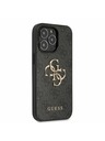 Guess PU 4G Metal Logo Zadní Kryt pro iPhone 13 Pro Grey Telefontok