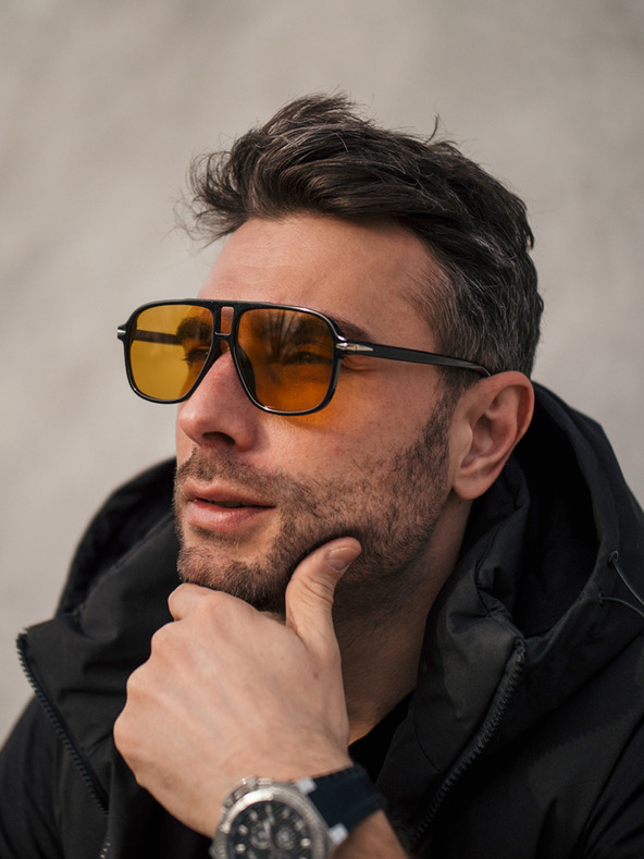 VEYREY VeryRey Ghost Napszemüveg Pilot Narancs