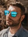 VEYREY Ezüst unisex polarizált napszemüveg Veyrey Tickles ezüst