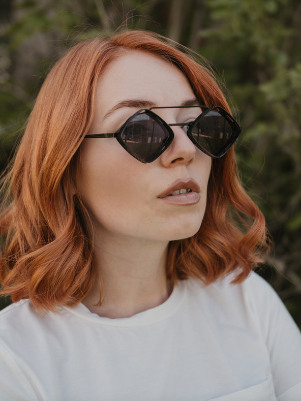 VEYREY Fekete unisex VeyRey Aeltimpion napszemüveg
