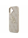 Guess Guess PU Leather 4G Metal Logo Gold Frame Hátlap iPhone 17-hez Pink