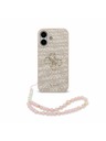 Guess Guess PU 4G Metal Logo Strap Hátlap iPhone 17-hez Pink
