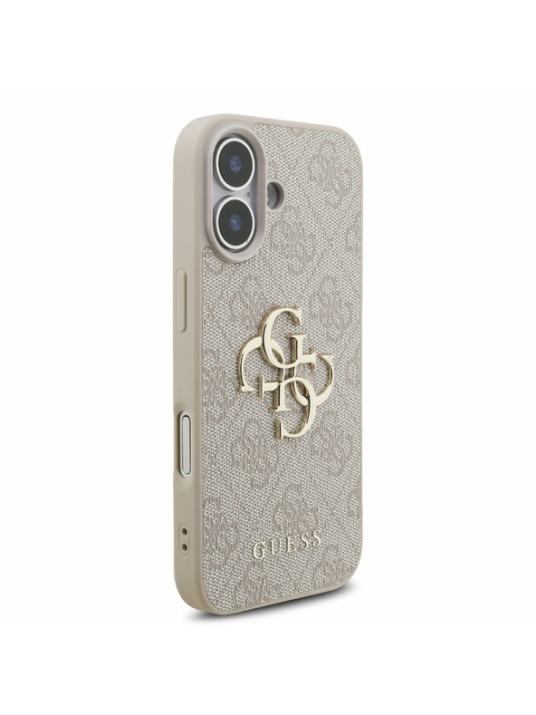 Guess Guess PU 4G Metal Logo Strap Hátlap iPhone 17-hez Pink