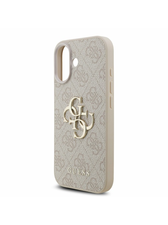 Guess Guess PU 4G Metal Logo Strap Hátlap iPhone 17-hez Pink