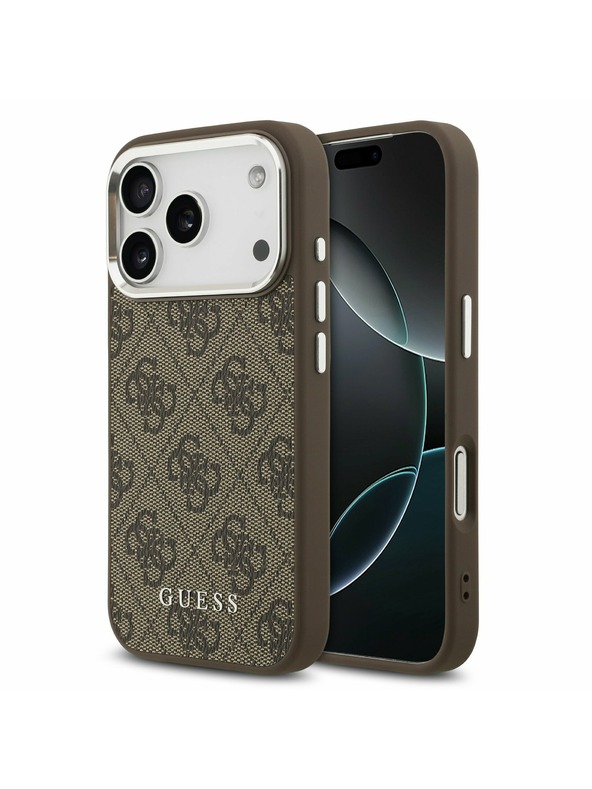 Guess Guess 4G MagSafe Hátlap iPhone 17 Pro-hoz Brown