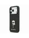 Karl Lagerfeld Karl Lagerfeld Fixed Glitter Metal Ikonik Hátlap iPhone 17 Pro-hoz Black