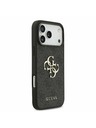 Guess Guess PU 4G Metal Logo Strap Hátlap iPhone 17 Pro Max-hoz Black