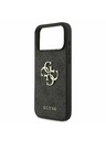 Guess Guess PU 4G Metal Logo Strap Hátlap iPhone 17 Pro Max-hoz Black