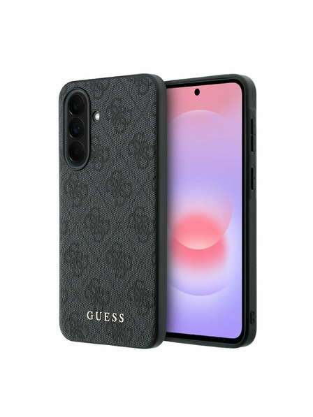 Guess Guess PU 4G Metal Classic Logo Hátsó Tok Samsung Galaxy A37-hez Grey