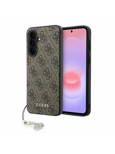 Guess Guess 4G Charm Hátsó Tok Samsung Galaxy A37-hez Brown
