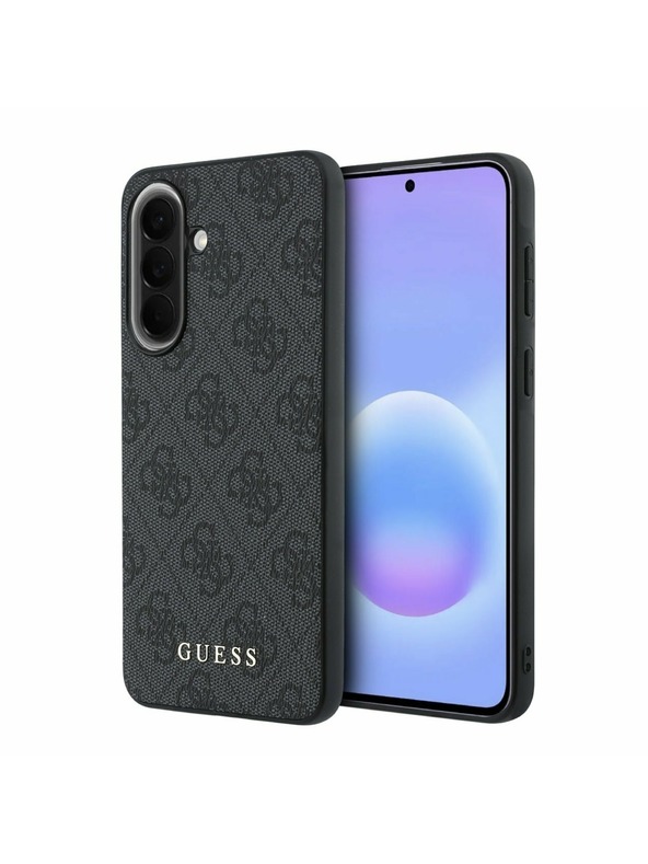 Guess Guess PU 4G Metal Classic Logo Hátsó Tok Samsung Galaxy A57-hez Grey
