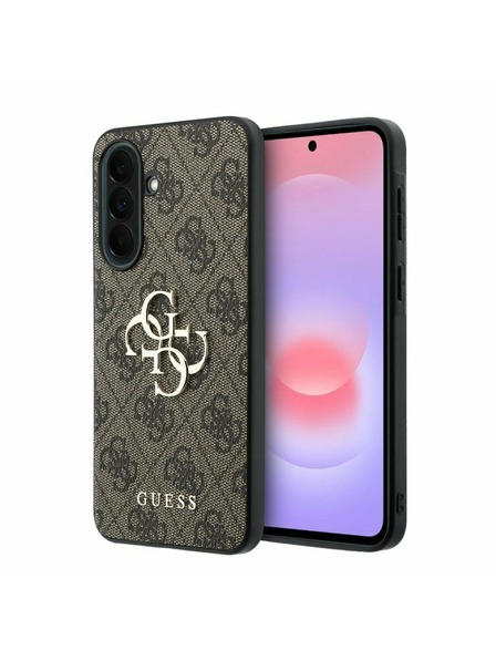 Guess Guess PU 4G Metal Logo Hátsó Tok Samsung Galaxy A37-hez Brown