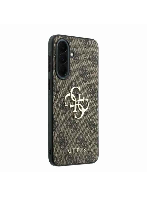 Guess Guess PU 4G Metal Logo Hátsó Tok Samsung Galaxy A37-hez Brown