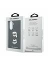 Karl Lagerfeld Karl Lagerfeld Liquid Silicone Metal Karl and Choupette Hátsó Tok Samsung Galaxy A37-hez Black