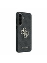 Guess Guess PU 4G Metal Logo Hátsó Tok Samsung Galaxy A57-hez Grey