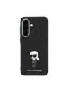 Karl Lagerfeld Karl Lagerfeld Fixed Glitter Metal Ikonik Hátsó Tok Samsung Galaxy A57-hez Black
