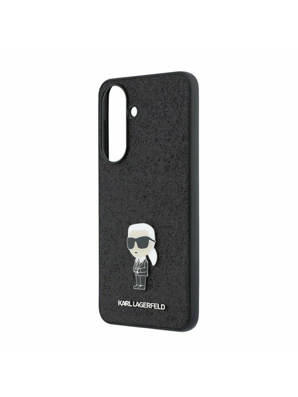 Karl Lagerfeld Karl Lagerfeld Fixed Glitter Metal Ikonik Hátsó Tok Samsung Galaxy A57-hez Black