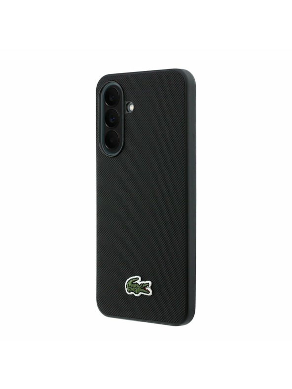 Lacoste Lacoste Iconic Petit Pique Woven Logo MagSafe Hátsó Tok Samsung Galaxy A37-hez Black