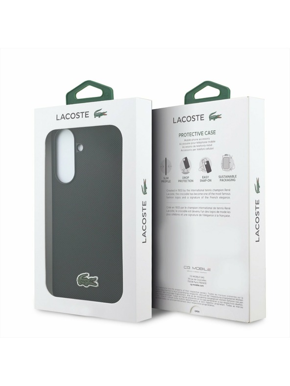 Lacoste Lacoste Iconic Petit Pique Woven Logo MagSafe Hátsó Tok Samsung Galaxy A37-hez Black