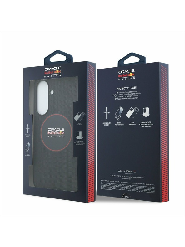 Red Bull Red Bull PU Leather Red Ring MagSafe Hátsó Tok Samsung Galaxy A37-hez Navy