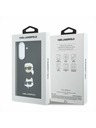 Karl Lagerfeld Karl Lagerfeld Liquid Silicone Metal Karl and Choupette Hátsó Tok Samsung Galaxy A57-hez Black