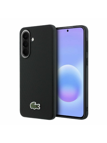 Lacoste Lacoste Iconic Petit Pique Woven Logo MagSafe Hátsó Tok Samsung Galaxy A57-hez Black