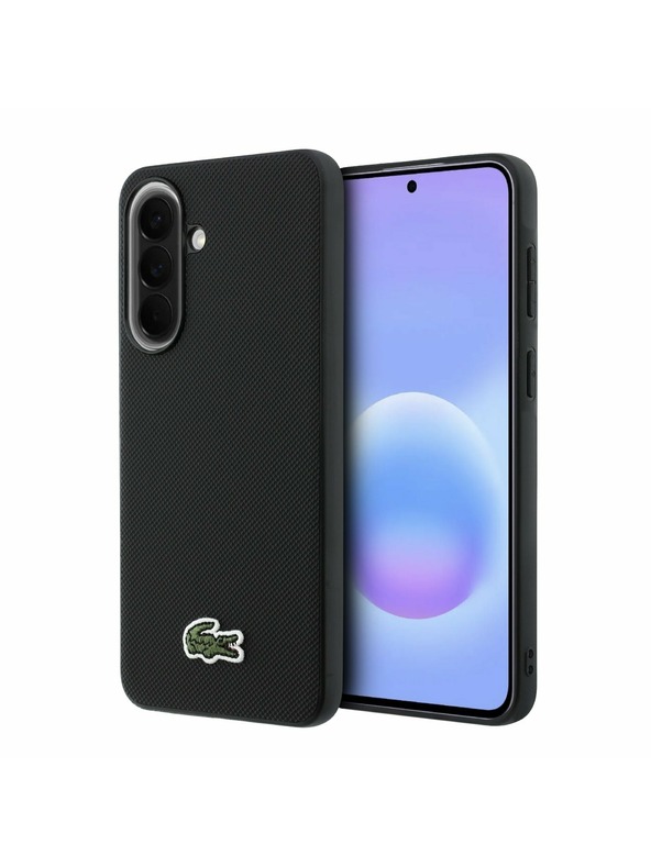 Lacoste Lacoste Iconic Petit Pique Woven Logo MagSafe Hátsó Tok Samsung Galaxy A57-hez Black