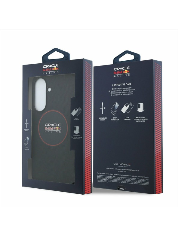 Red Bull Red Bull PU Leather Red Ring MagSafe Hátsó Tok Samsung Galaxy A57-hez Navy