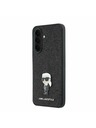 Karl Lagerfeld Karl Lagerfeld Fixed Glitter Metal Ikonik Hátsó Tok Samsung Galaxy A37-hez Black