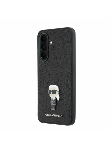 Karl Lagerfeld Karl Lagerfeld Fixed Glitter Metal Ikonik Hátsó Tok Samsung Galaxy A37-hez Black