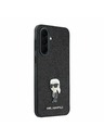 Karl Lagerfeld Karl Lagerfeld Fixed Glitter Metal Ikonik Hátsó Tok Samsung Galaxy A37-hez Black