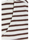 Moodo Beige Striped Blouse Moodo