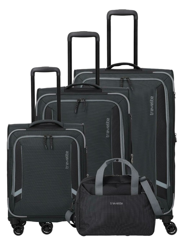 Travelite Utazó Bőröndhalmaz Travelite Corsiica S,M,L,BB Fekete