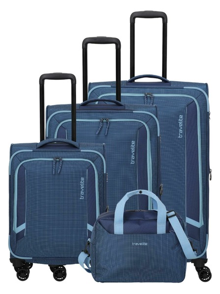 Travelite Utazó Bőröndhalmaz Travelite Corsiica S,M,L,BB Kék