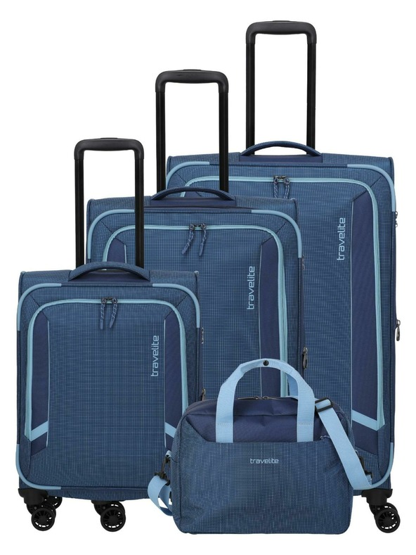Travelite Utazó Bőröndhalmaz Travelite Corsiica S,M,L,BB Kék